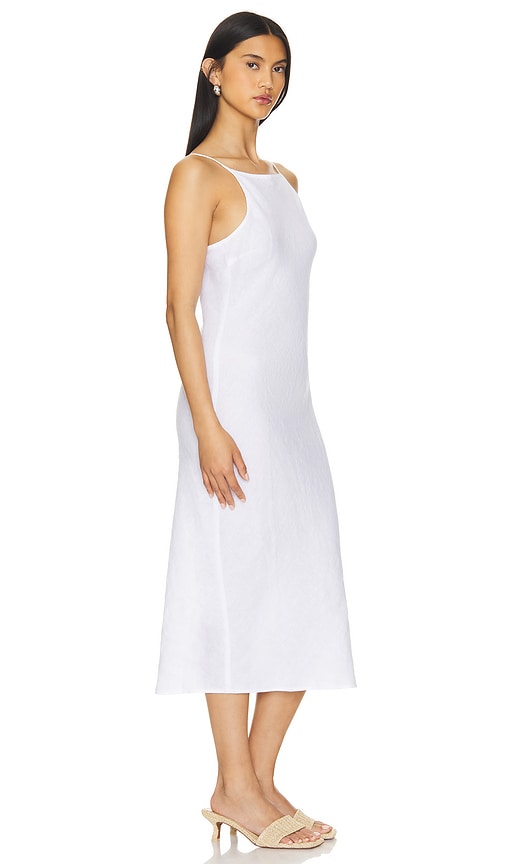 Shop James Perse Linen Cami Dress In White