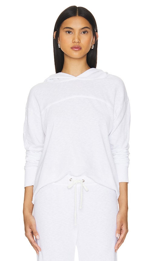 Shop James Perse Hooded Sweat Top In White