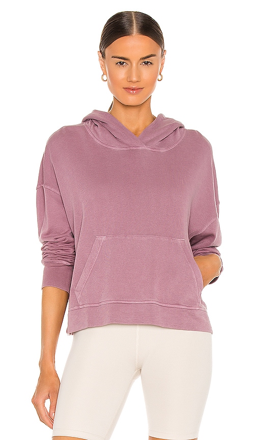 James Perse Standard Relaxed outlet Cropped Hoodie Alabaster 2 New