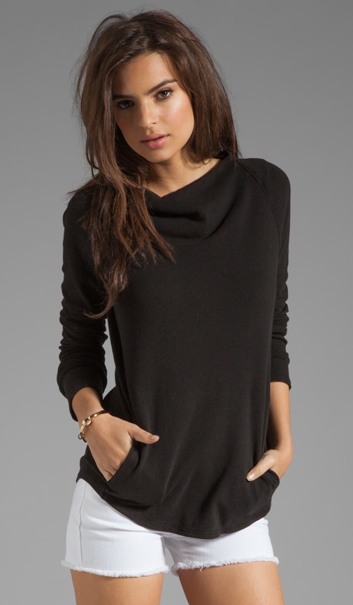 Tug Neck Raglan Pullover
