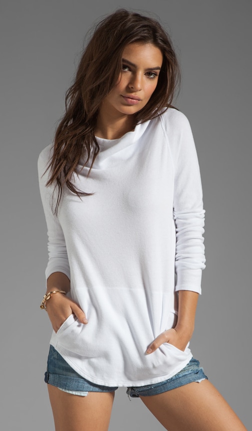 Tug Neck Raglan Pullover