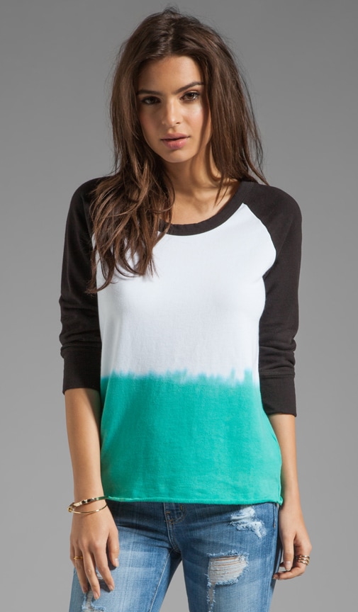 Dip Dye Raw Edge Pullover