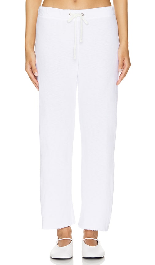 Shop James Perse Cutoff Sweatpant In White