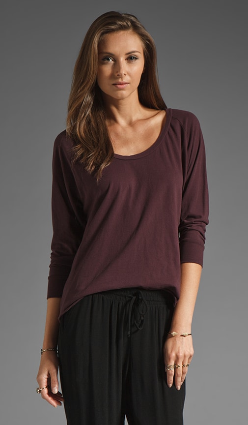 Sanded Jersey Raglan Dolman