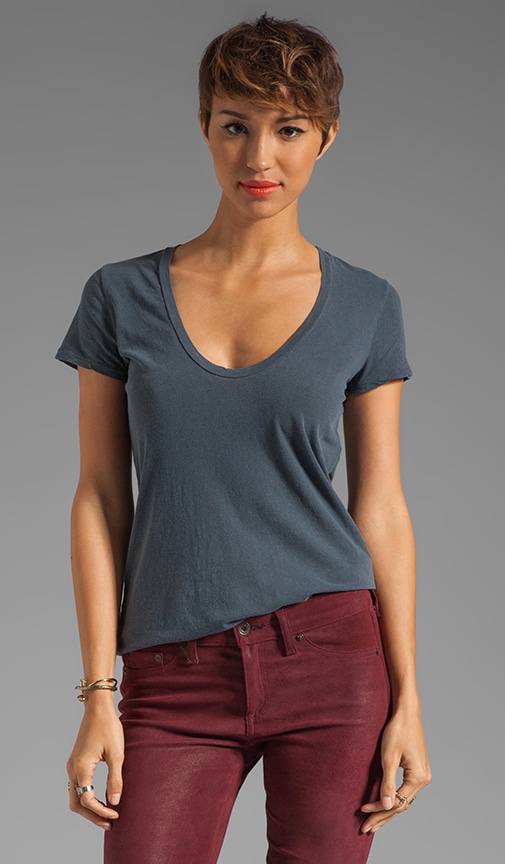 Short Sleeve Casual Scoop Tee