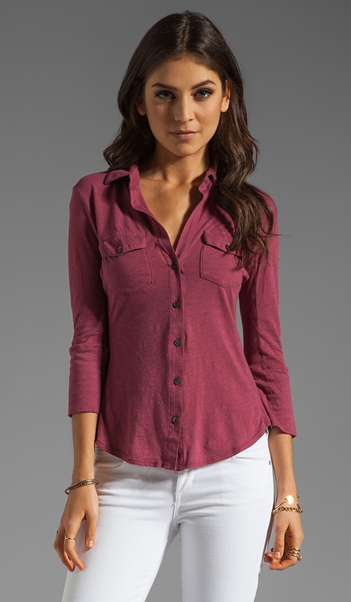 Contrast Panel Shirt