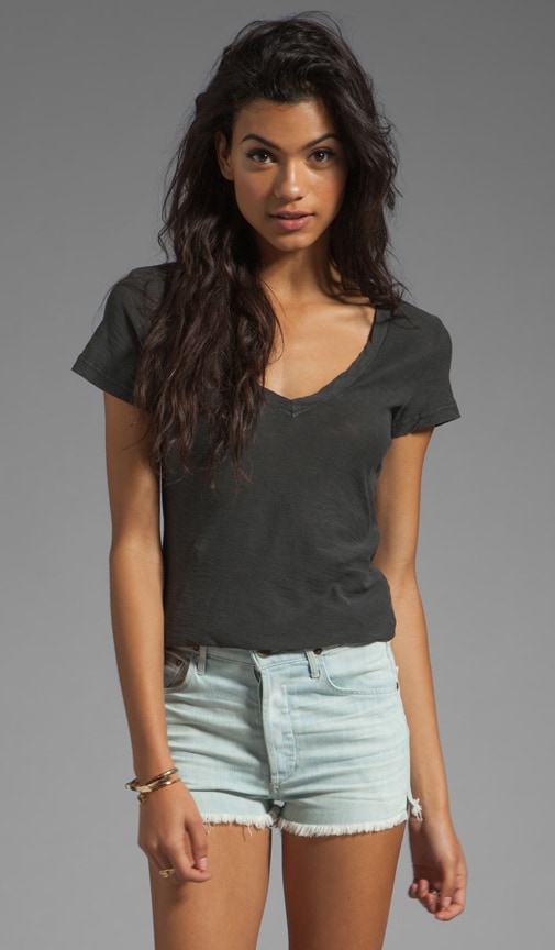 Casual Tee with Reverse Binding