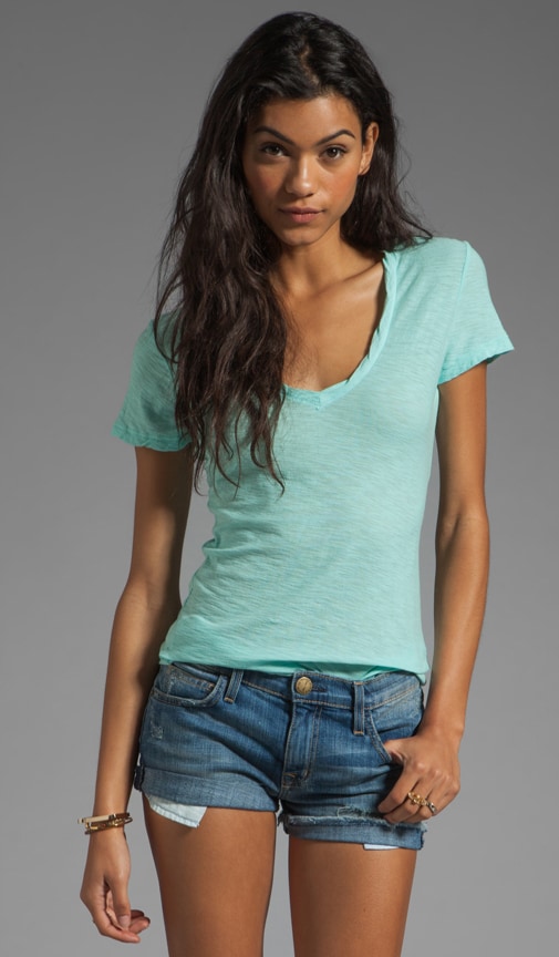 Casual Tee with Reverse Binding