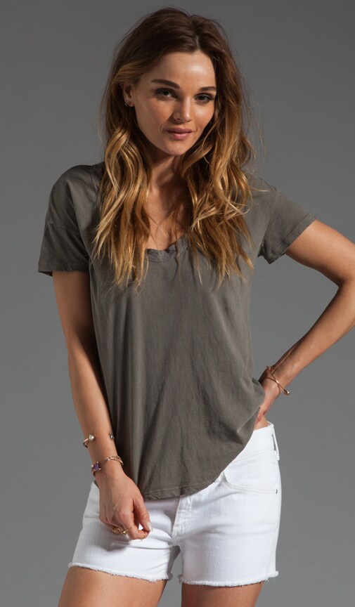 Linen Trim Tee