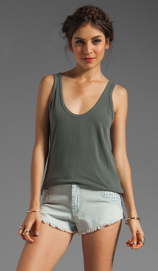Skinny Strap Baseball Tank