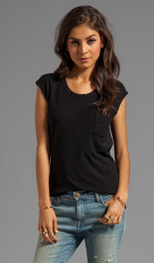 Sheer Slub Pocket Tee