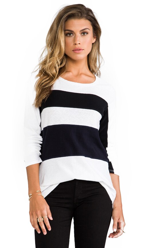 Block Stripe Long Sleeve Tee