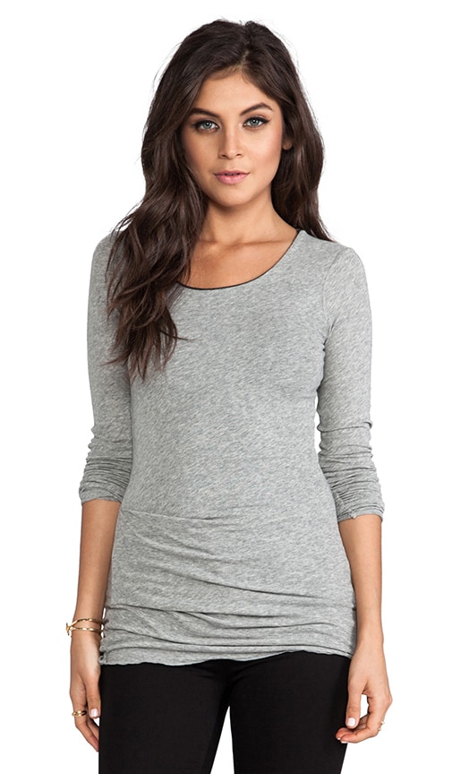 Jersey Long Sleeve Tuck Crew