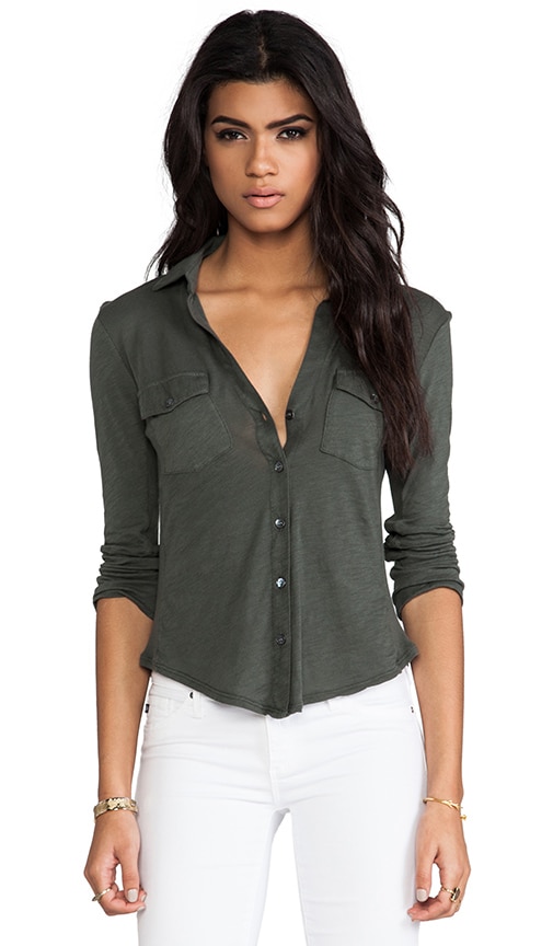 Contrast Panel Shirt