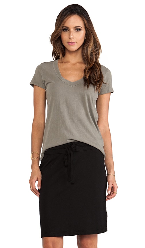 Short Sleeve V Neck