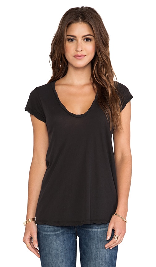High Gauge Jersey Deep V Tee