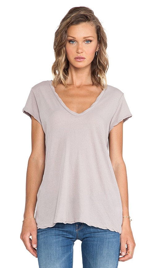 High Gauge Jersey Deep V Tee