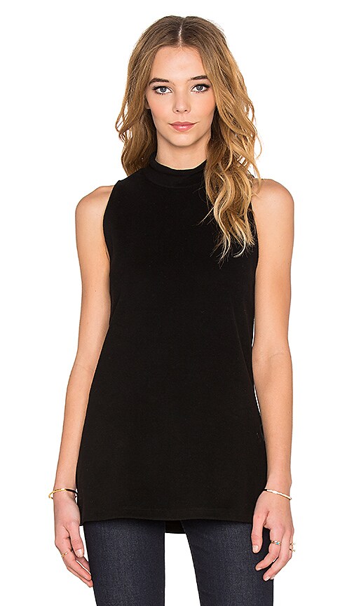 Sleeveless Split Hem Top