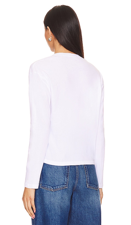  James Perse Langarmshirt In White. Größe 0/xs. Also In 1/s, 3/l. 