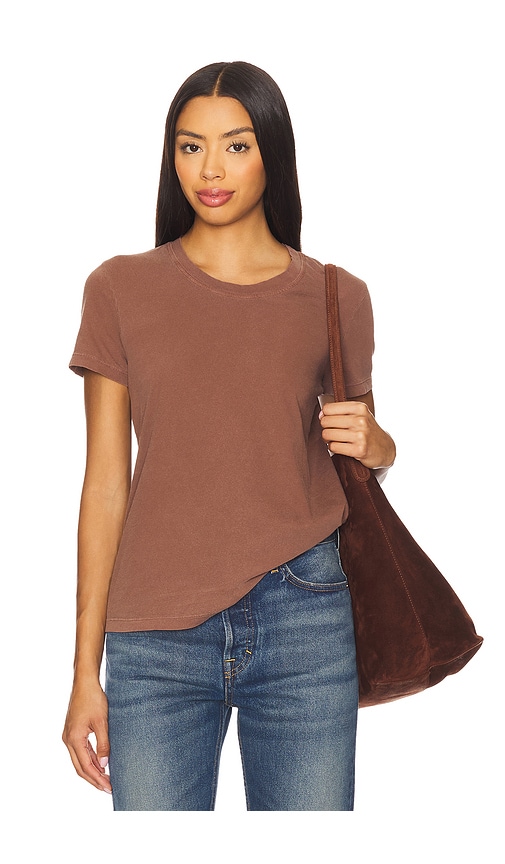 James Perse Vintage Little Boy Tee in Cedar Pigment