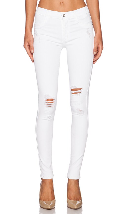 James Jeans James Twiggy Ultra Flex Legging in White Clean Distressed ...