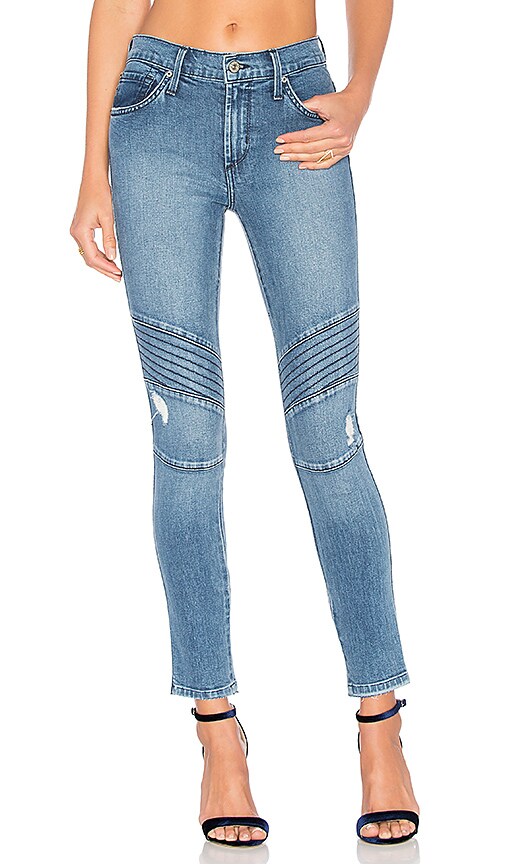 James Jeans Distressed Ankle Moto in Throwback