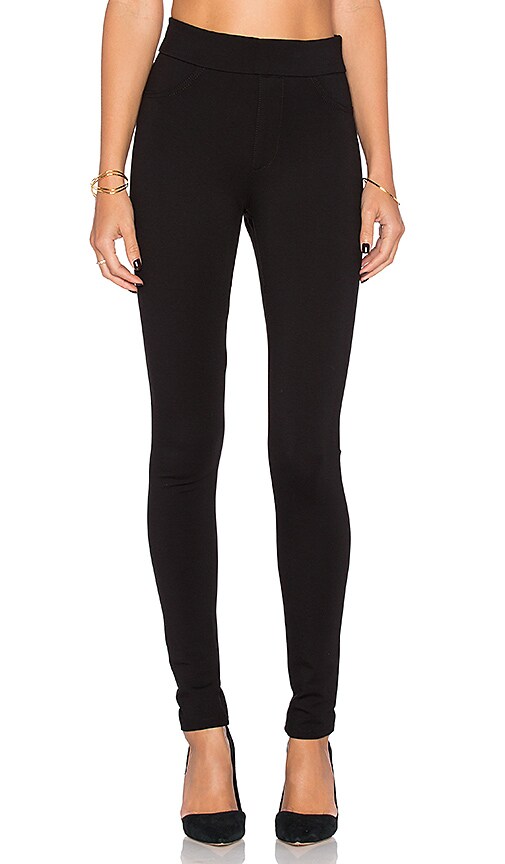 James Jeans James Twiggy Slip-On Legging in Black Ponte