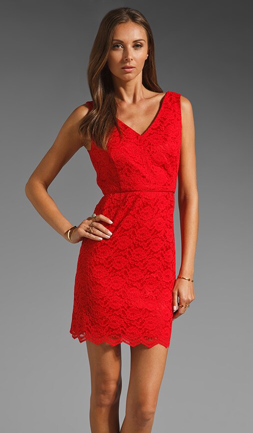 Jarlo red hotsell lace dress