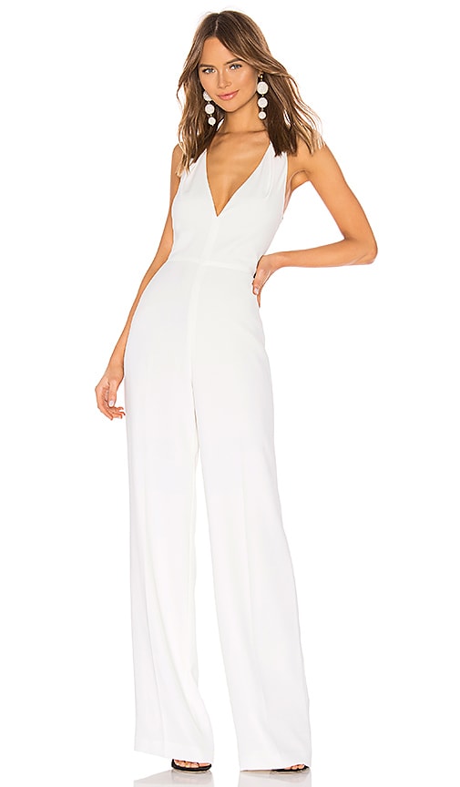 revolve white jumpsuit