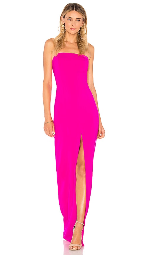 jay godfrey hot pink dress