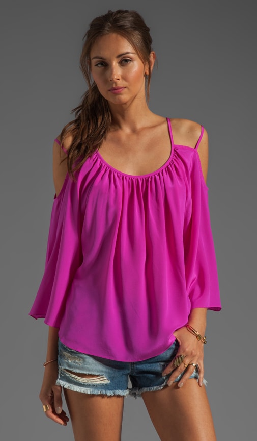 Tenet Cut Out Shoulder Blouse