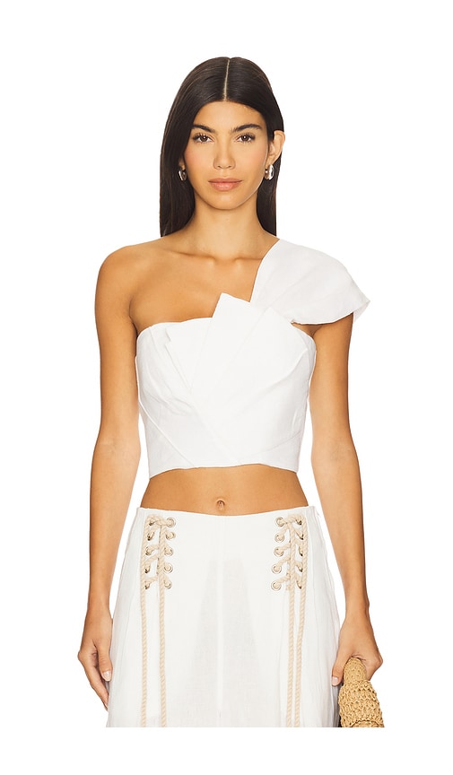 Opal Top in White. - size XS (also in L, M, S, XL)