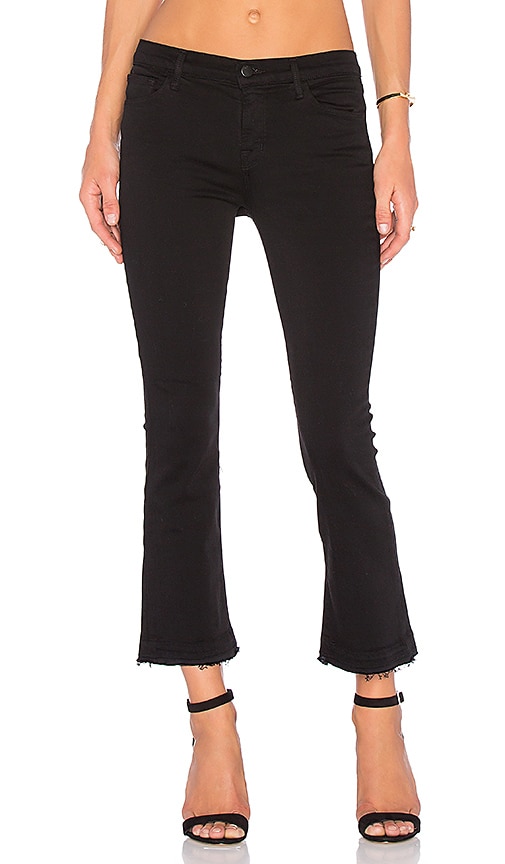 j brand selena mid rise crop