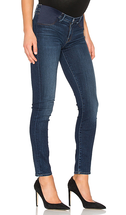 J Brand, J Brand Side Panel Mama J Super Skinny Maternity Jeans- Fleeting  in Da