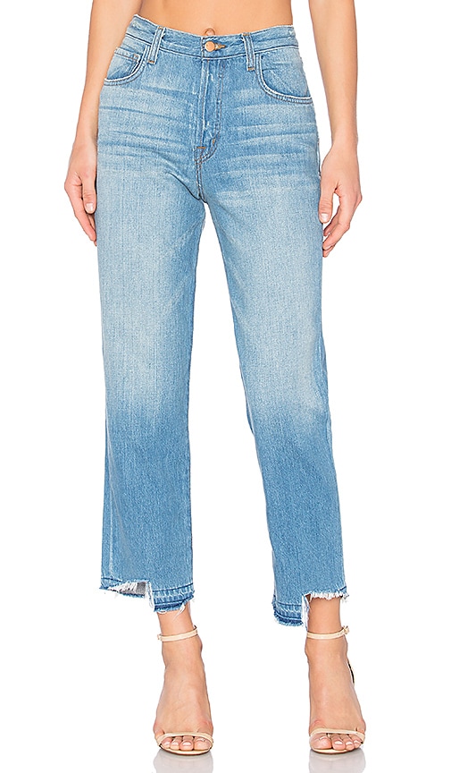 women's high rise straight jeans