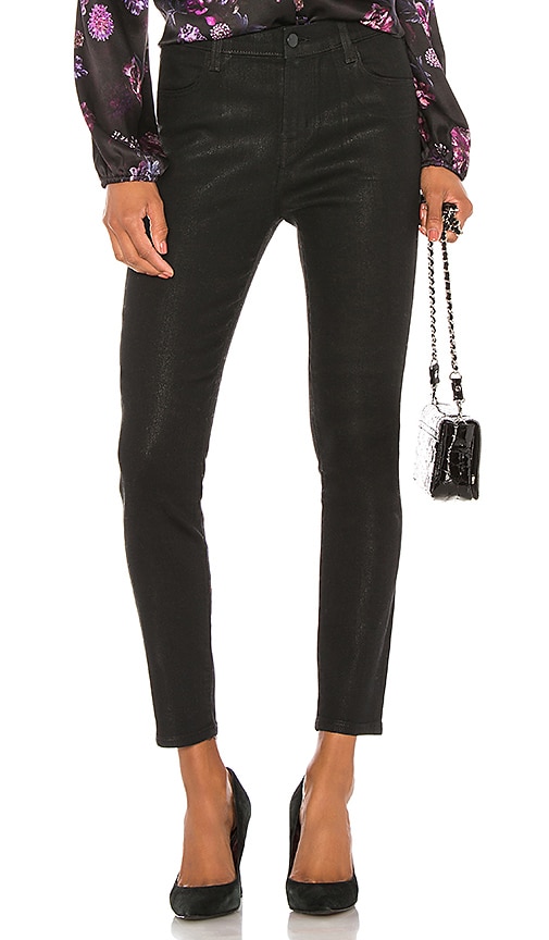 Alana Coated High Rise Crop Skinny