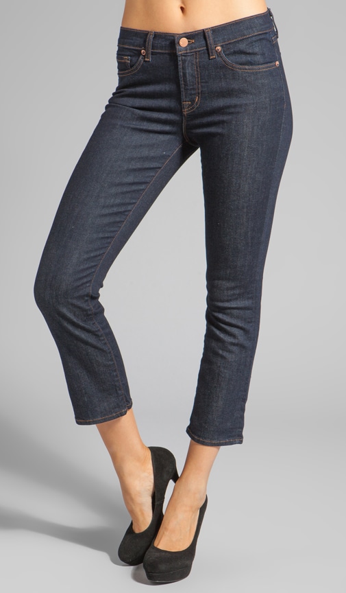 Sylvie Mid Rise Crop Flare