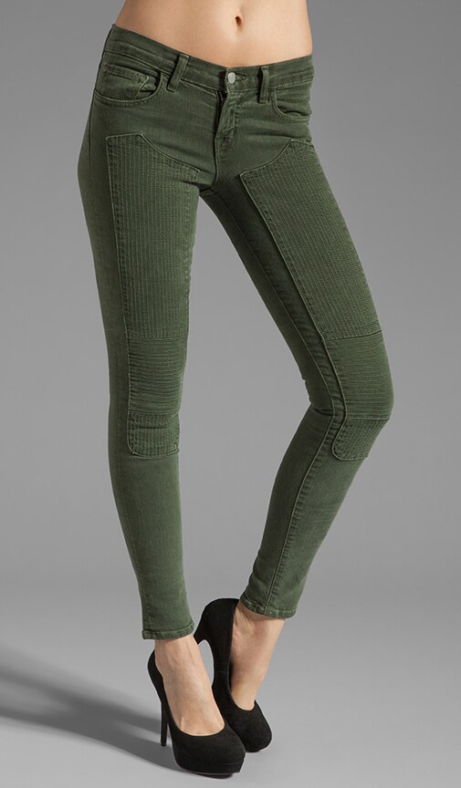 Roz Mid Rise Stitch Skinny