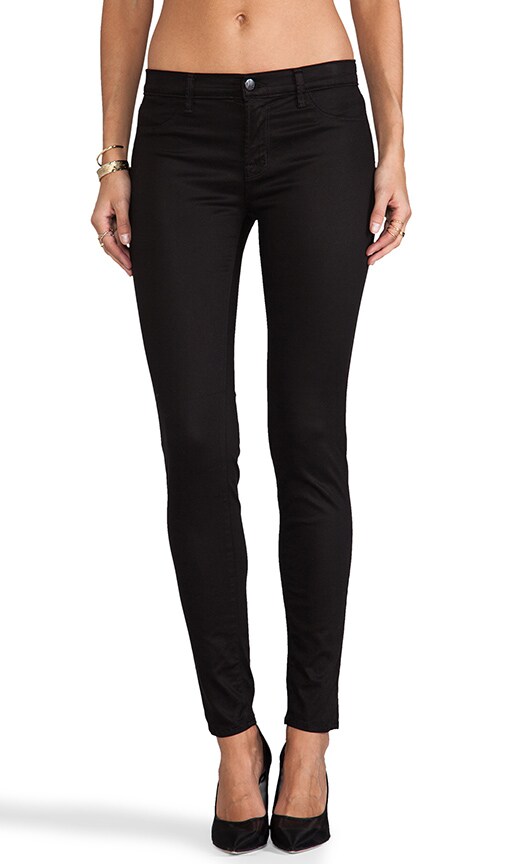 High Shine Sateen Midrise Skinny