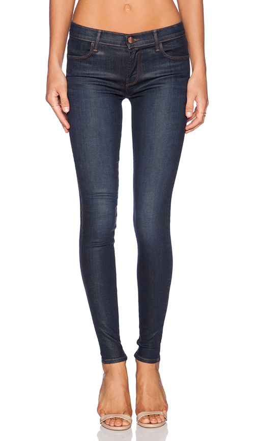 J Brand Mid Rise Skinny in Silver Sky