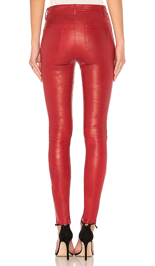 j brand maria high rise leather pants