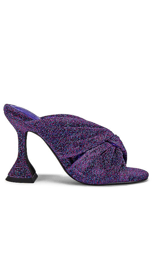 purple mule heels