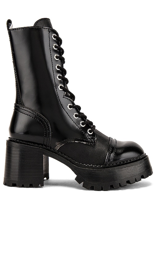 Jeffrey Campbell Locust Lace Up Boots in Black