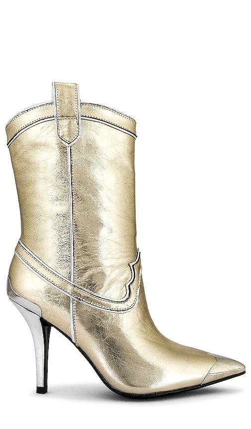 Jeffrey Campbell El Paso Boot In Gold & Silver ModeSens