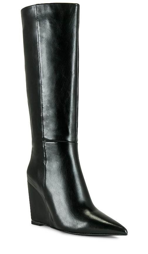 Shop Jeffrey Campbell Katerina Wedge Boot In Black