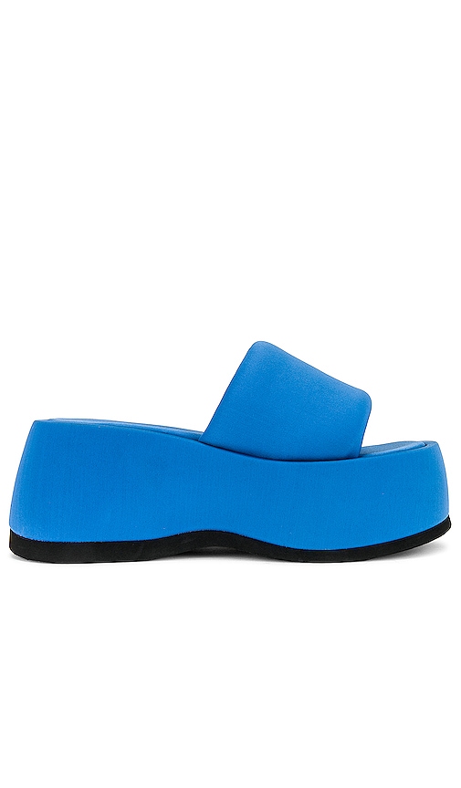 Jeffrey Campbell Txt Me Platform Sandal In Blue