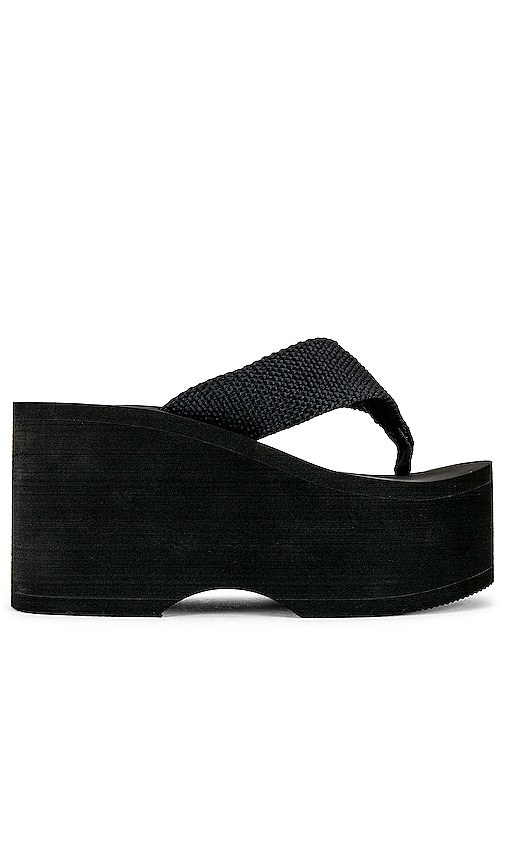 Black platform flip online flops 90s