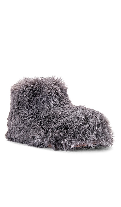 Shop Jeffrey Campbell Fuzzed-f Boot In Grey