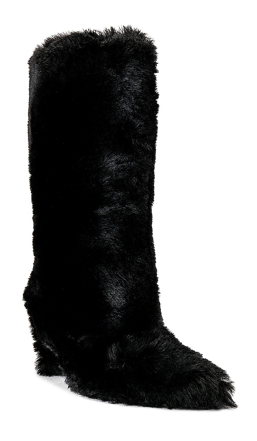 Shop Jeffrey Campbell Fuzzie Boot In Black