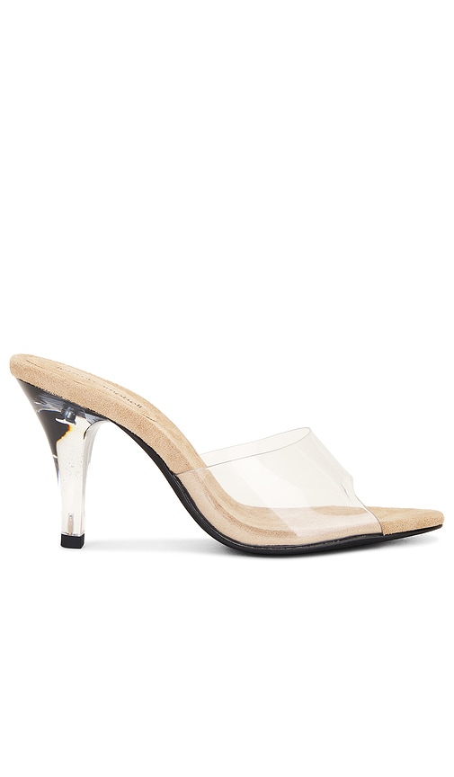 Shop Jeffrey Campbell Cendrillon Sandal In Nude Suede Clear